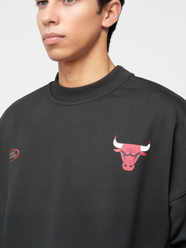 Mitchell & Ness, NBA Oversweep Crewneck Sweater Chicago Bulls, black, Image 3 of 7