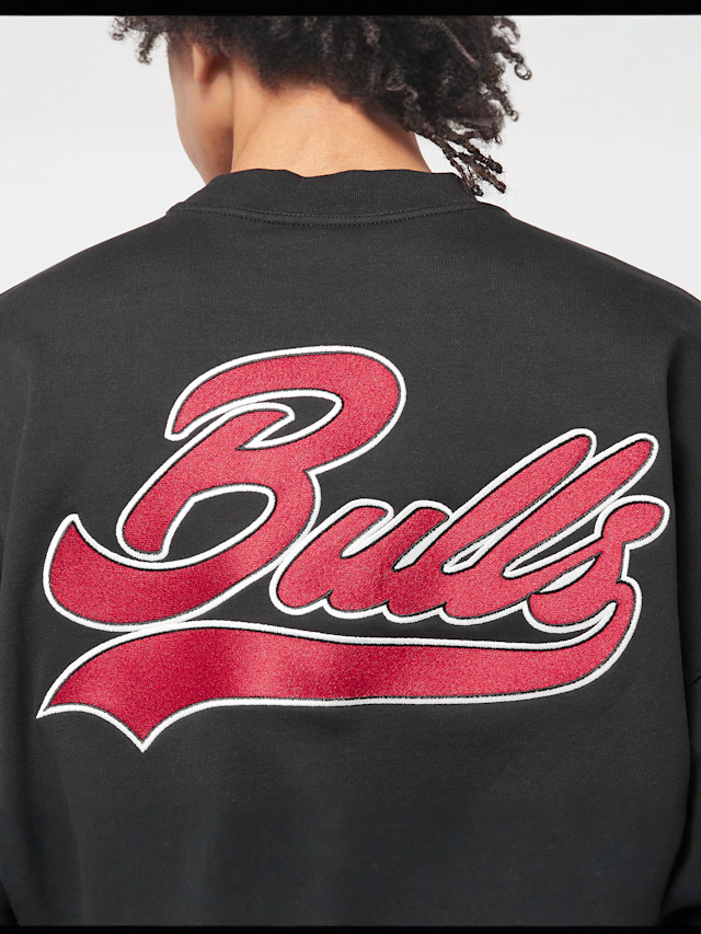 Mitchell & Ness, NBA Oversweep Crewneck Sweater Chicago Bulls, black, Image 6 of 7