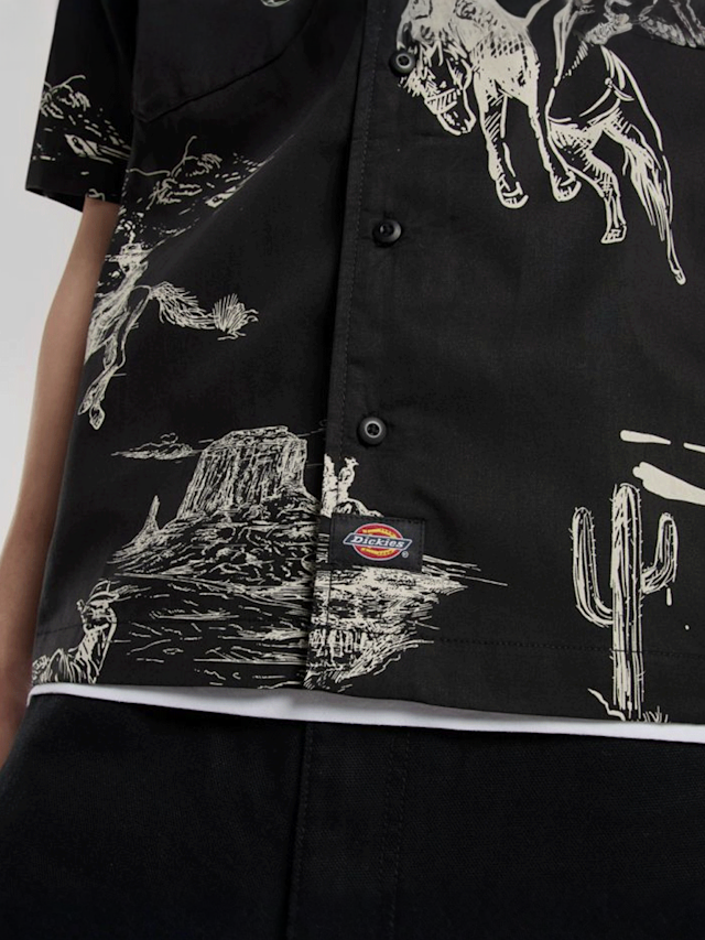Dickies, Savage Work Shirt, black, Image 4 of 5