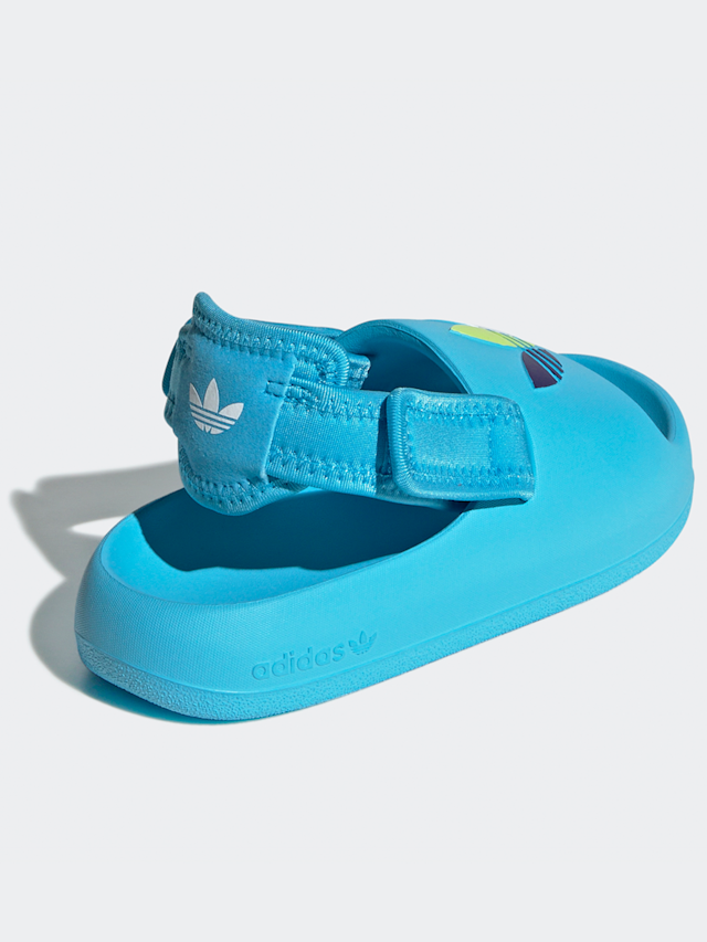 adidas Originals, Adifom Adilette Kids Slides (GS), blue, Image 4 of 8