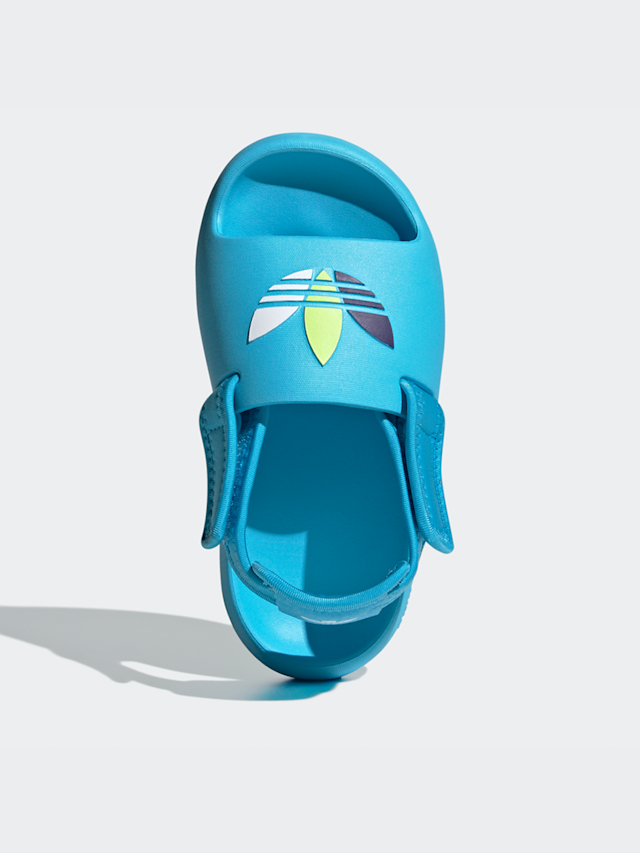 adidas Originals, Adifom Adilette Kids Slides (GS), blue, Image 6 of 8