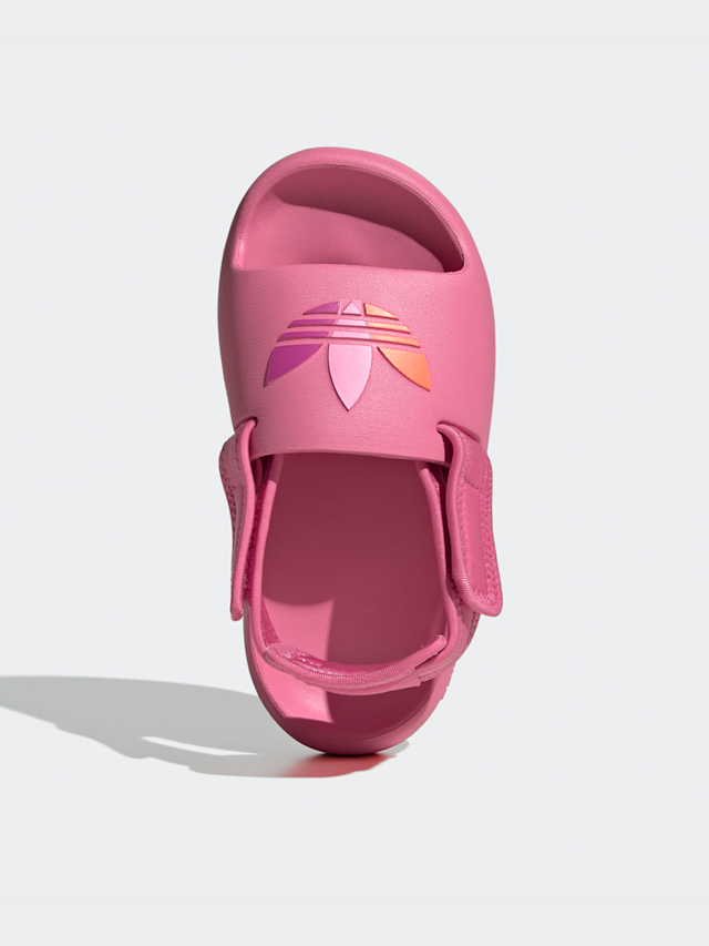 adidas Originals, Adifom Adilette Kids Slides (GS), light pink, Image 6 of 8