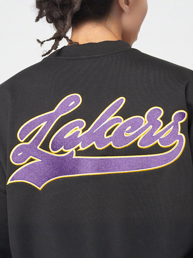 Mitchell & Ness, NBA Oversweep Crewneck Sweater LA Lakers, black, Image 6 of 7