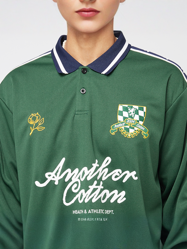 Another Cotton Lab, Longsleeve Sport Jersey, green, Image 3 of 6