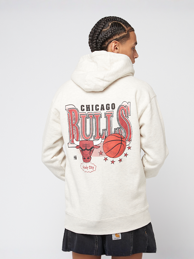 Mitchell & Ness, NBA Slammin Hoodie Chicago Bulls, beige, Image 2 of 5