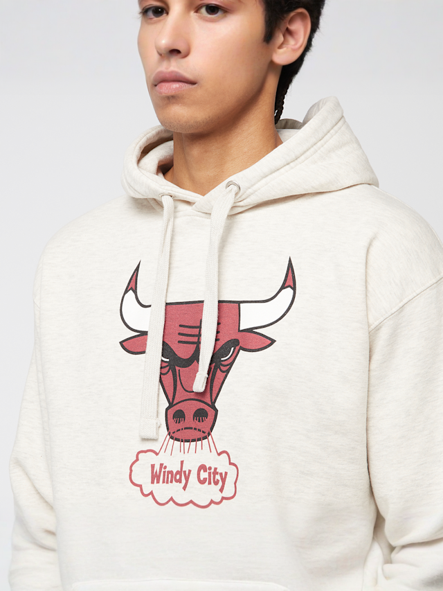 Mitchell & Ness, NBA Slammin Hoodie Chicago Bulls, beige, Image 3 of 5