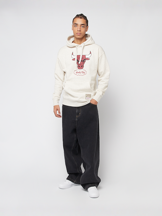 Mitchell & Ness, NBA Slammin Hoodie Chicago Bulls, beige, Image 5 of 5