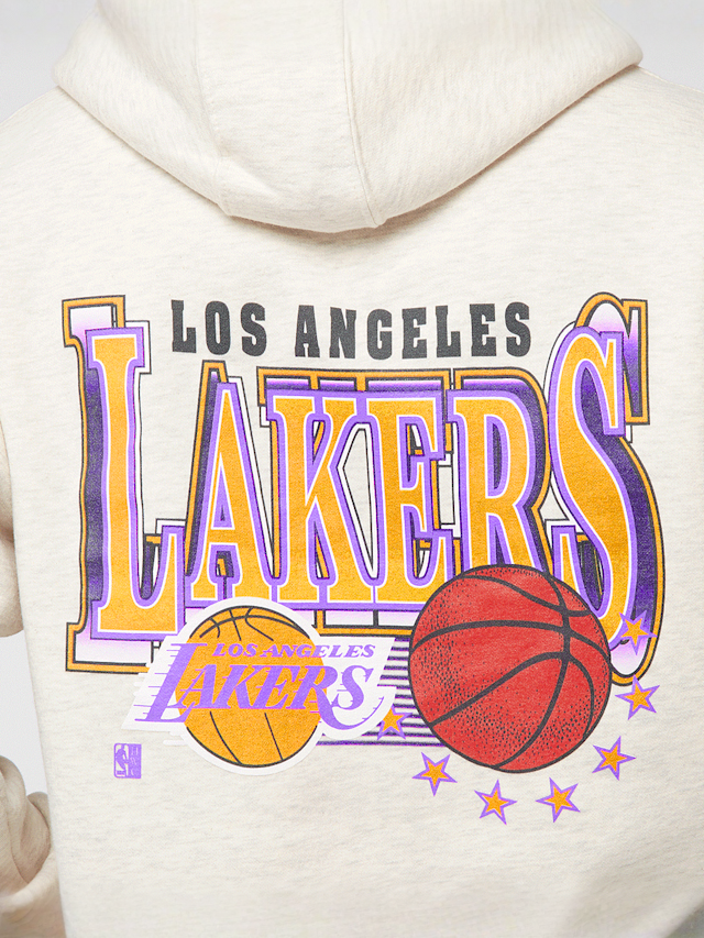 Mitchell & Ness, NBA Slammin Hoodie Los Angeles Lakers, beige, Image 5 of 6