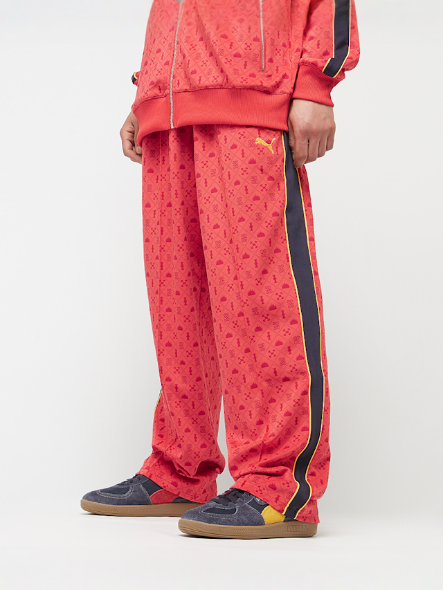 PUMA, T7 Road To Unity All Over Print Relaxed Straight Tracküants DK, red, Image 1 of 6