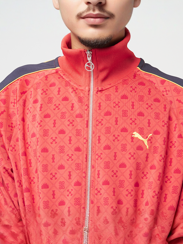 PUMA, Road To Unity All Over Print Track Jacket DK, red, Image 3 of 6
