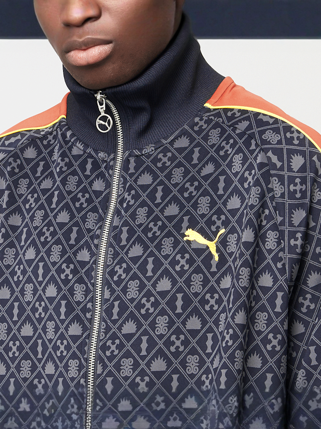 PUMA, T7 Road To Unity All Over Print Track Jacket, blue, Image 3 of 6