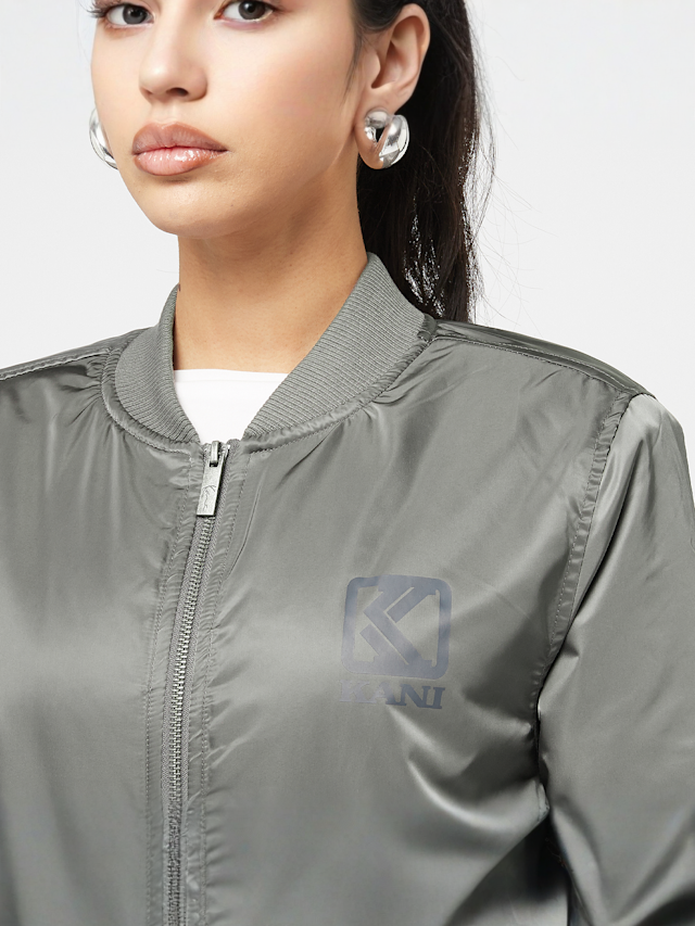 Karl Kani, OG Bomber Jacket, grey, Image 3 of 5