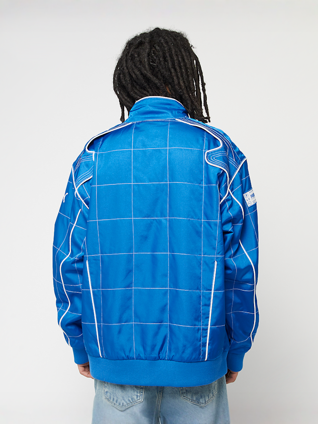 PUMA, Archive Seasonal Relaxed Racer Jacket, blue, Image 2 of 7