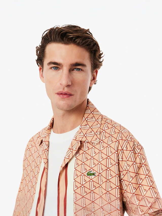 Lacoste, Oberhemd, beige, Image 3 of 4