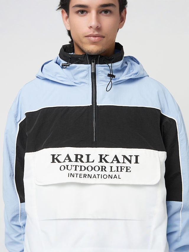 Karl Kani, Woven Retro Windbreaker, blue, Image 3 of 6
