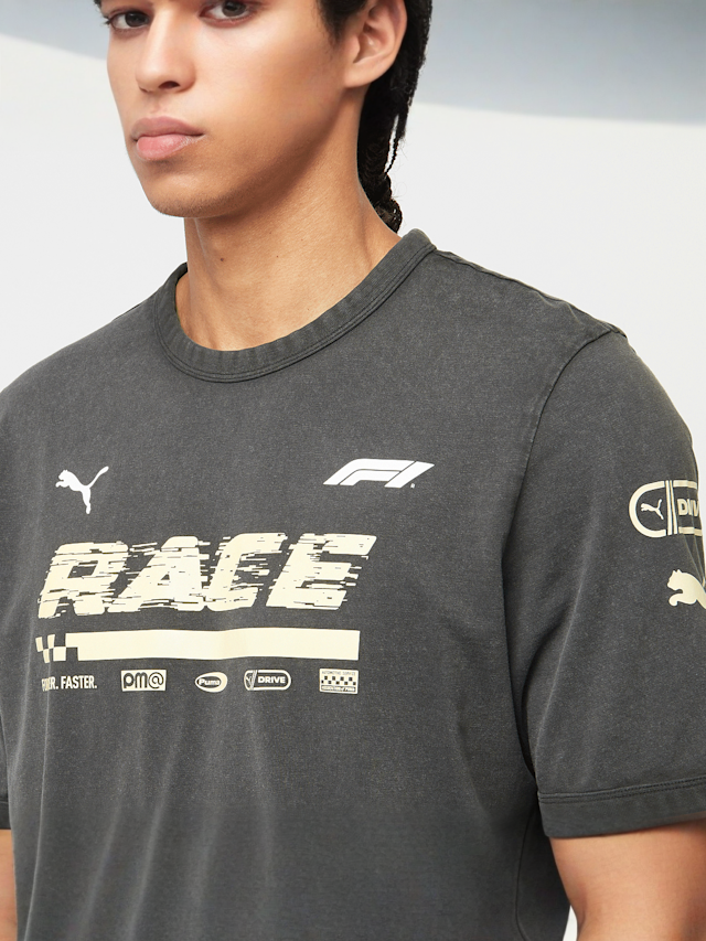 PUMA, F1 Graphic Ringer Tee, grey, Image 3 of 7