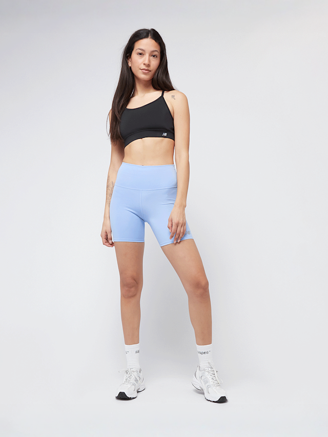 New Balance, Harmony High Rise Short 6", blue, Image 4 of 4