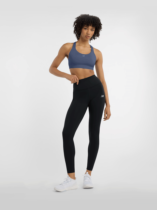 New Balance, Essential Train Bra, blue, Image 5 of 5