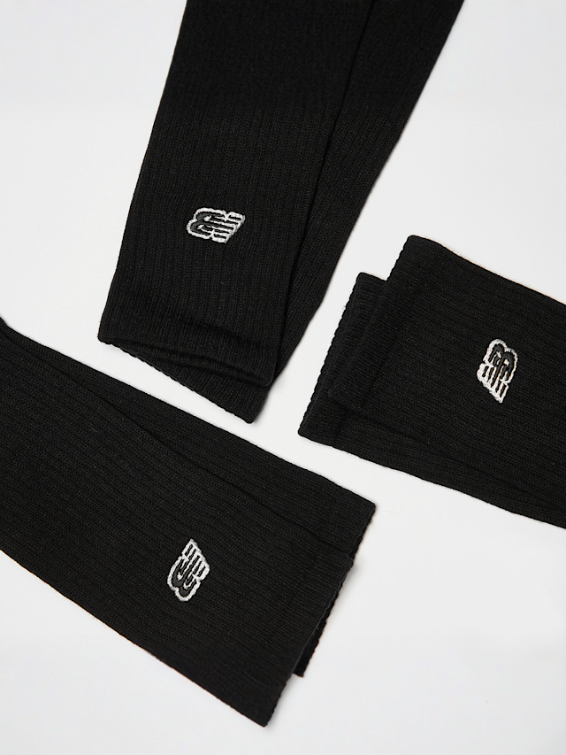 New Balance, 3 PACK - Essentials Cushioned Crew Socks, black, Image 2 of 2