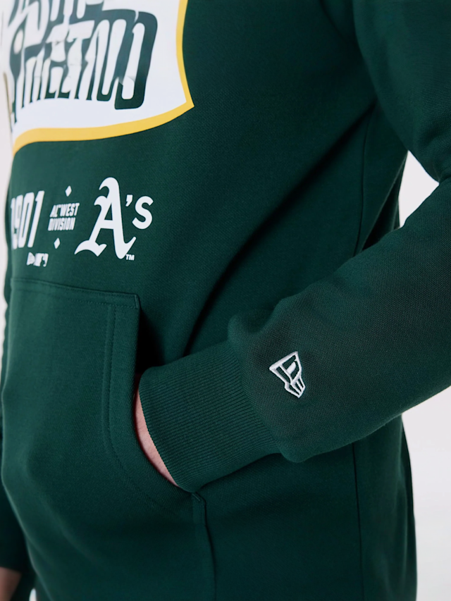 New Era, MLB Pennant Graphic Hoodie Oakland Athletics, green, Image 4 of 4