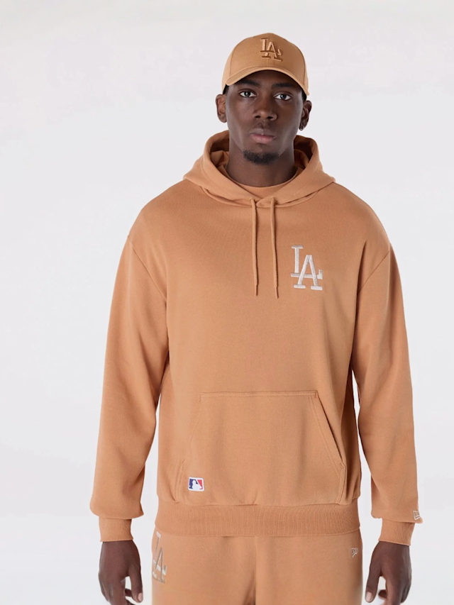 New Era, MLB League Essential Oversized Hoodie Los Angeles Dodgers, beige, Image 1 of 6
