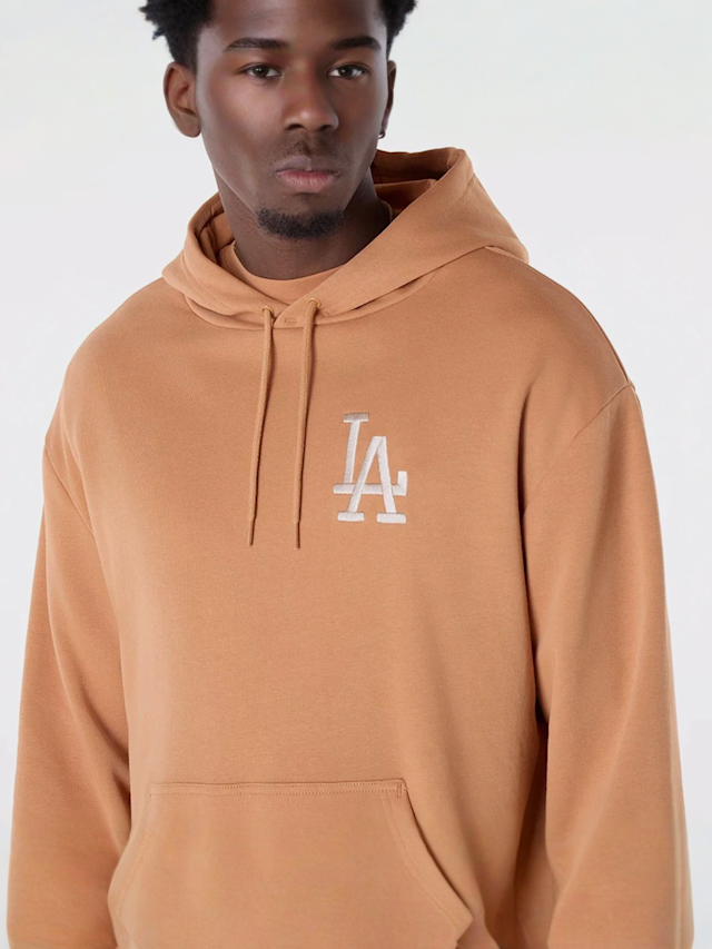 New Era, MLB League Essential Oversized Hoodie Los Angeles Dodgers, beige, Image 3 of 6