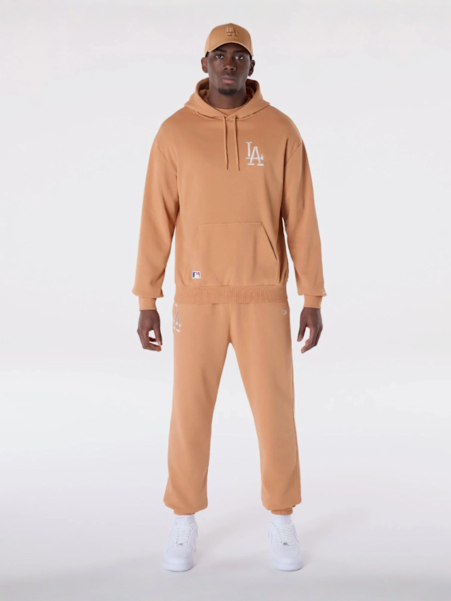 New Era, MLB League Essential Oversized Hoodie Los Angeles Dodgers, beige, Image 6 of 6