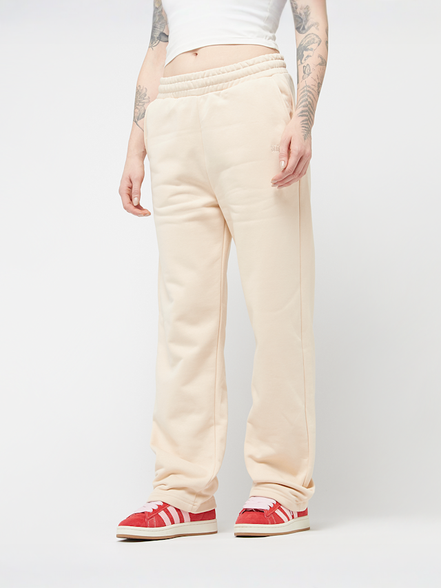 SNIPES, Small Logo Straight Sweat Pants, beige, Image 1 of 5