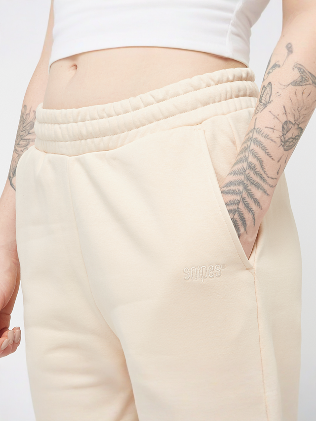 SNIPES, Small Logo Straight Sweat Pants, beige, Image 3 of 5