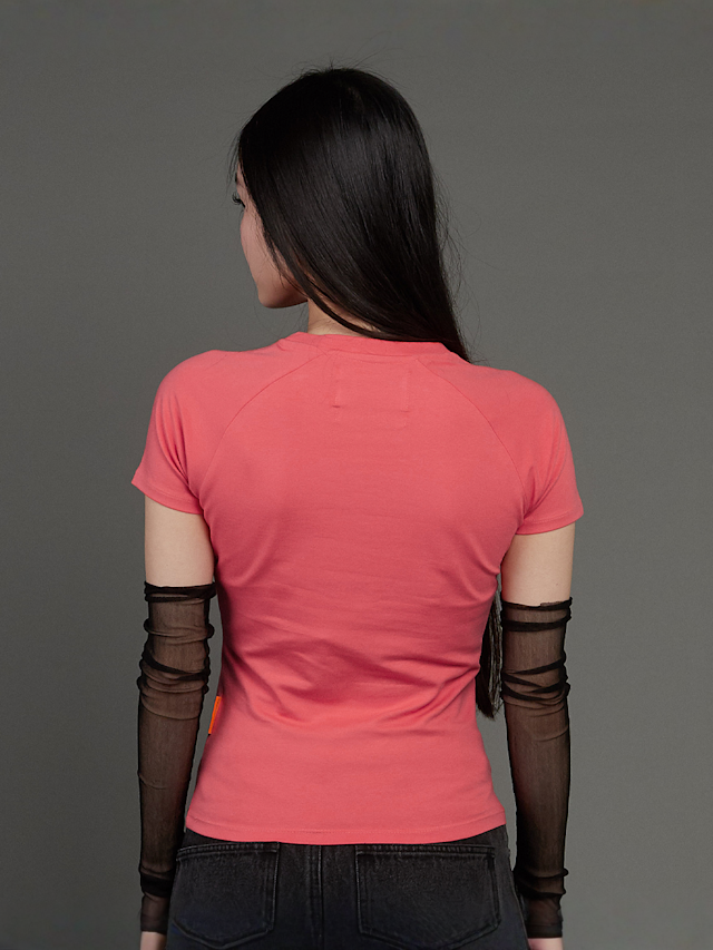 SNIPES, Snipes Varsity Raglan Tight Tee, red, Image 2 of 5