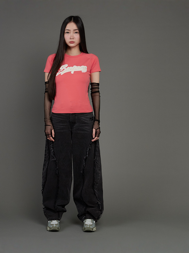 SNIPES, Snipes Varsity Raglan Tight Tee, red, Image 5 of 5