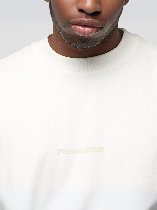 Pegador, Colne Logo Oversized Tee, beige, Image 3 of 5