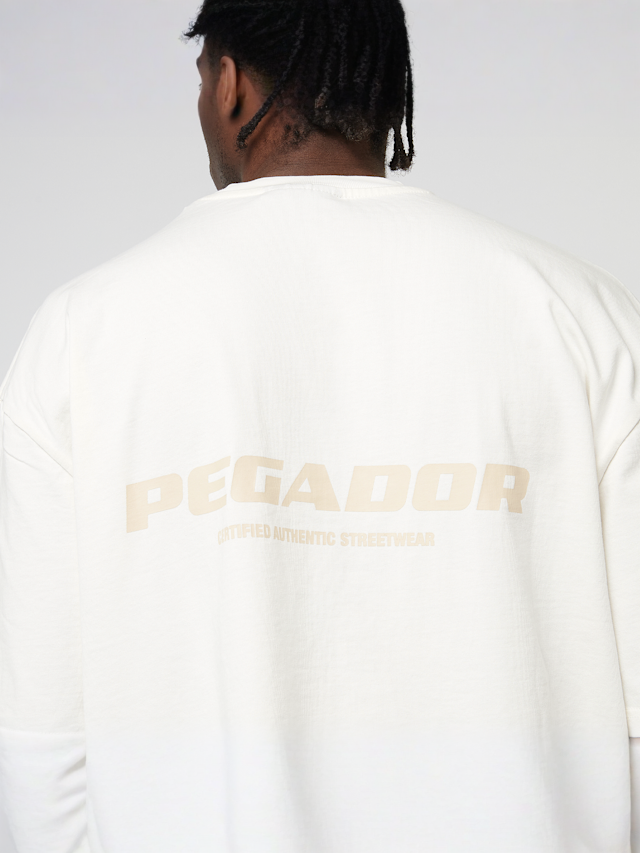 Pegador, Colne Logo Oversized Tee, beige, Image 4 of 5