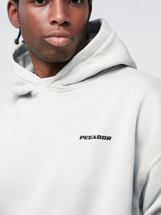Pegador, Logo Oversized Hoodie, grey, Image 3 of 4