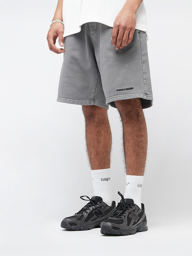 Pegador, Logo Heavy Sweat Shorts, grey, Image 1 of 3