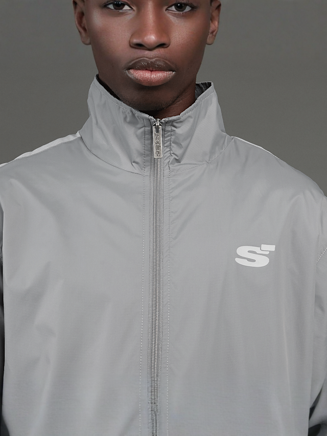 SNIPES, S Cube Two-Toned Track Jacket, grey, Image 5 of 8