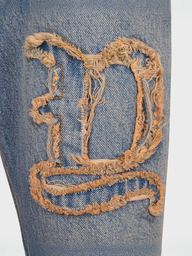 2Y STUDIOS, Durga Logo Straight Jeans, blue, Image 5 of 7
