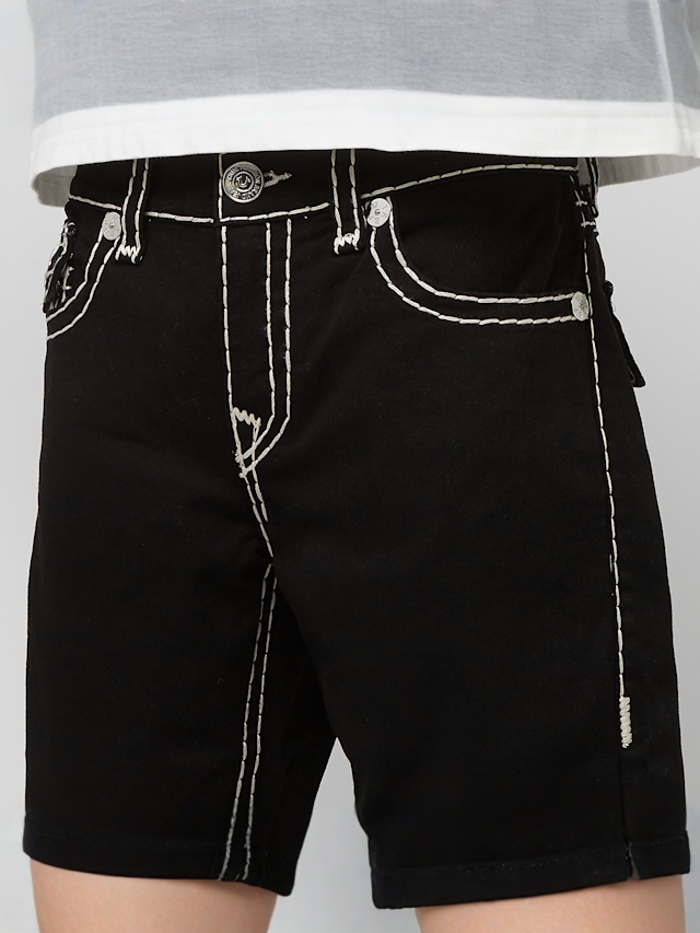 True Religion, Ricky Relaxed Straight Jeans, black, Image 3 of 5