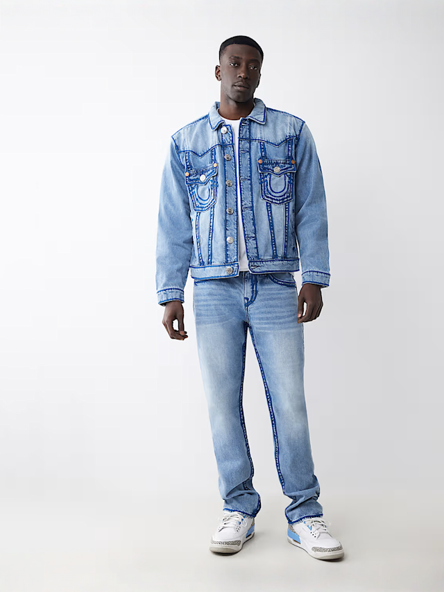 True Religion, Rope Stitch Jimmy Jacket, blue, Image 5 of 5
