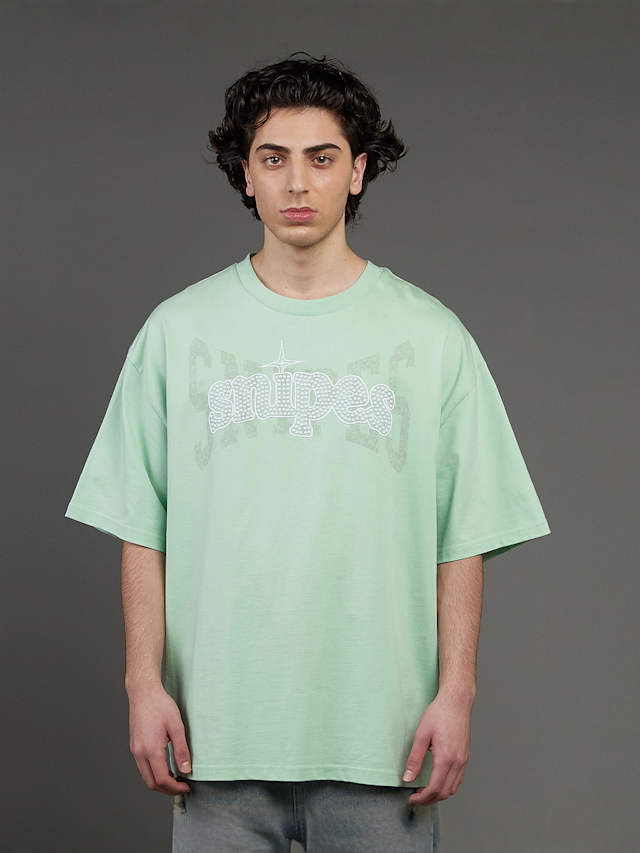 SNIPES, Snipes Studs Oversized Tee, green, Image 1 of 5