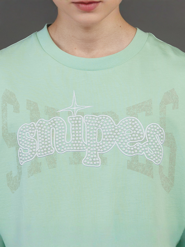 SNIPES, Snipes Studs Oversized Tee, green, Image 3 of 5