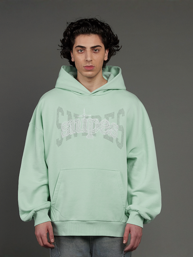 SNIPES, Snipes Studs Oversized Hoodie, green, Image 1 of 5