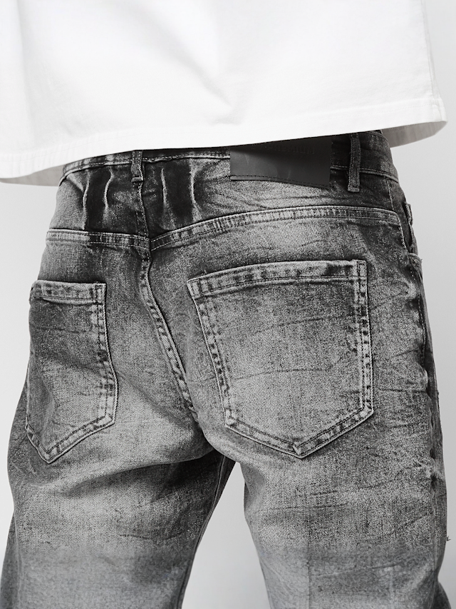 2Y STUDIOS, Julio Ripped Slim Fit Jeans, grey, Image 4 of 5