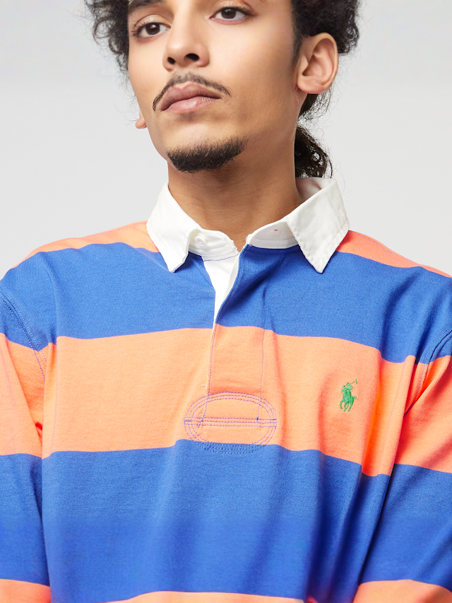 Polo Ralph Lauren, Long Sleeve Rugby Polo Shirt, multi-colour, Image 3 of 4