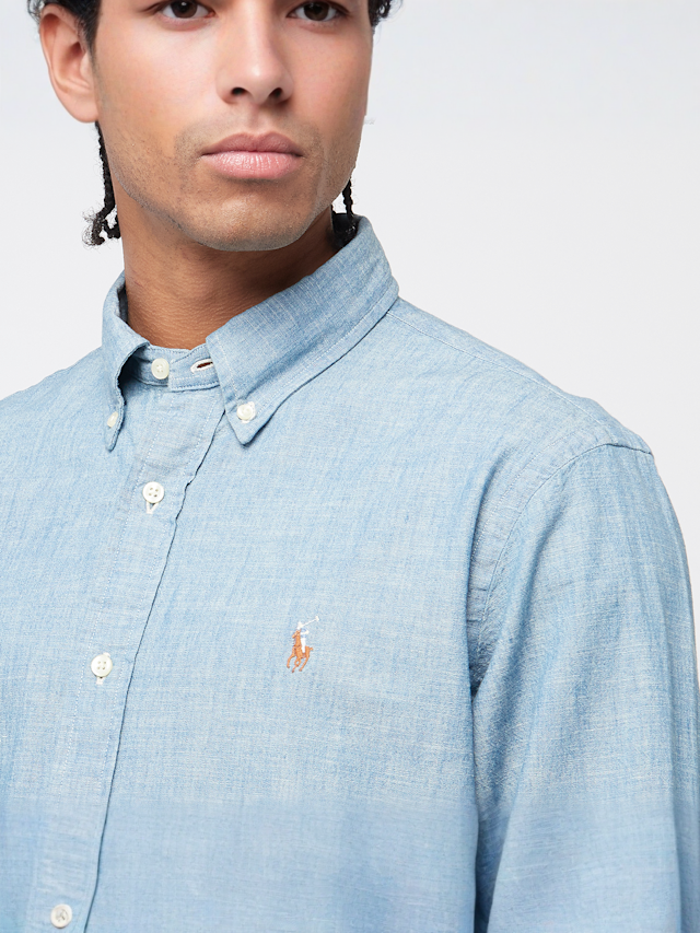 Polo Ralph Lauren, Long Sleeve Sport Shirt, blue, Image 3 of 4