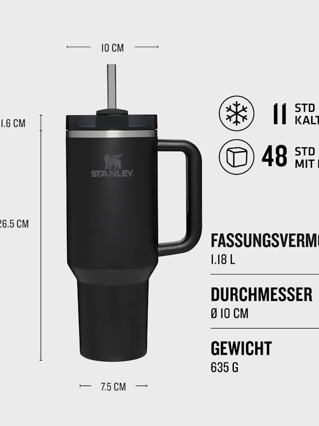Stanley, The Quencher H2.0 Flowstate Tumbler | 1,2L, black, Image 4 of 4