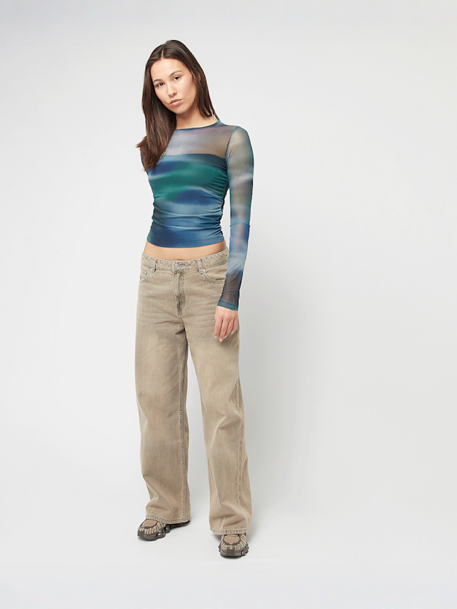 Decibel, Mesh Aura Cropped Longsleeve, multi-colour, Image 3 of 3