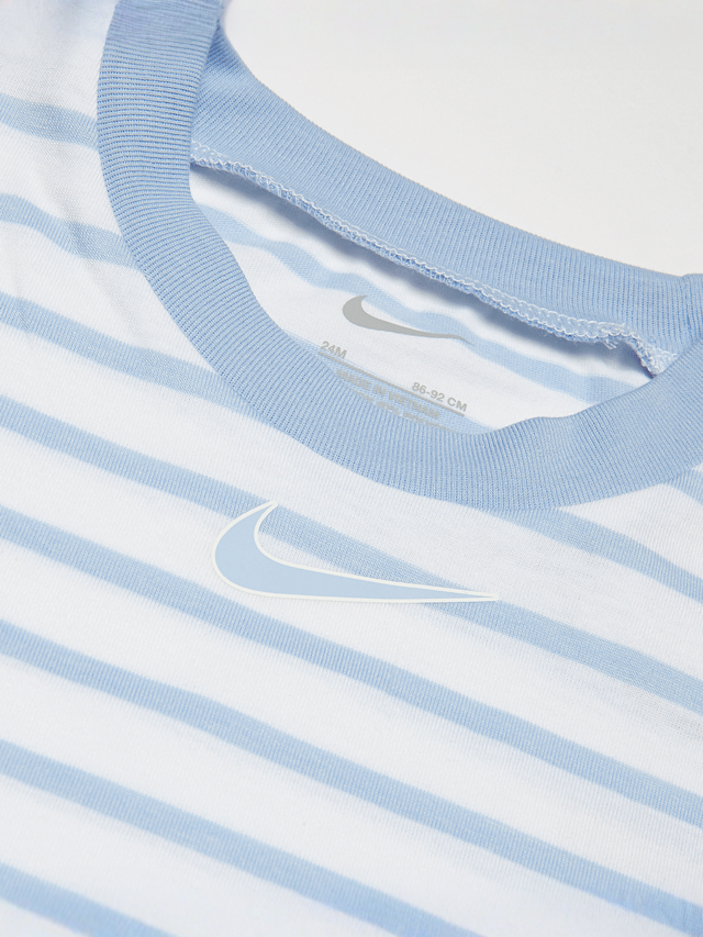 Nike, Towel Terry Short Sleeve Romper, blue, Image 3 of 5