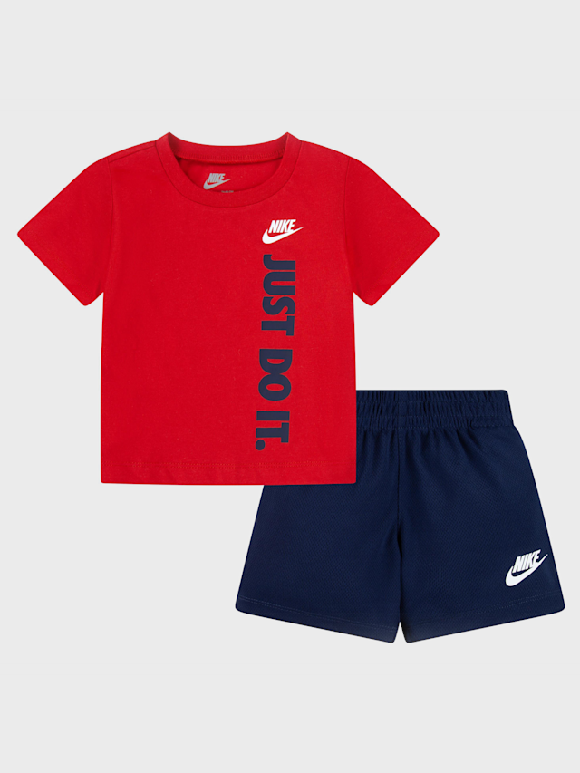 Nike, Graphic Tee and Shorts Set, red, Image 1 of 3