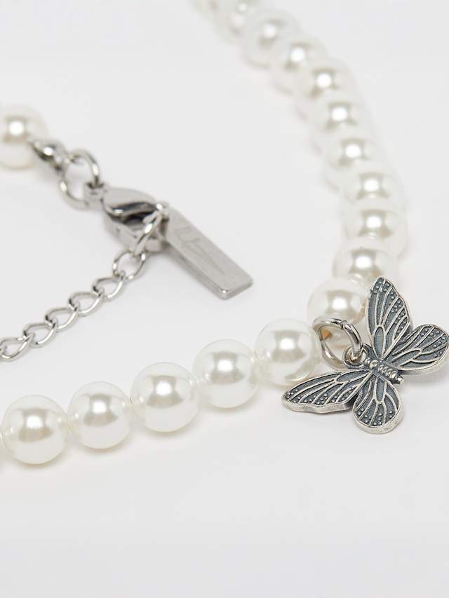 fainz, 925 Butterfly Pearl Chain, silver, Image 2 of 4
